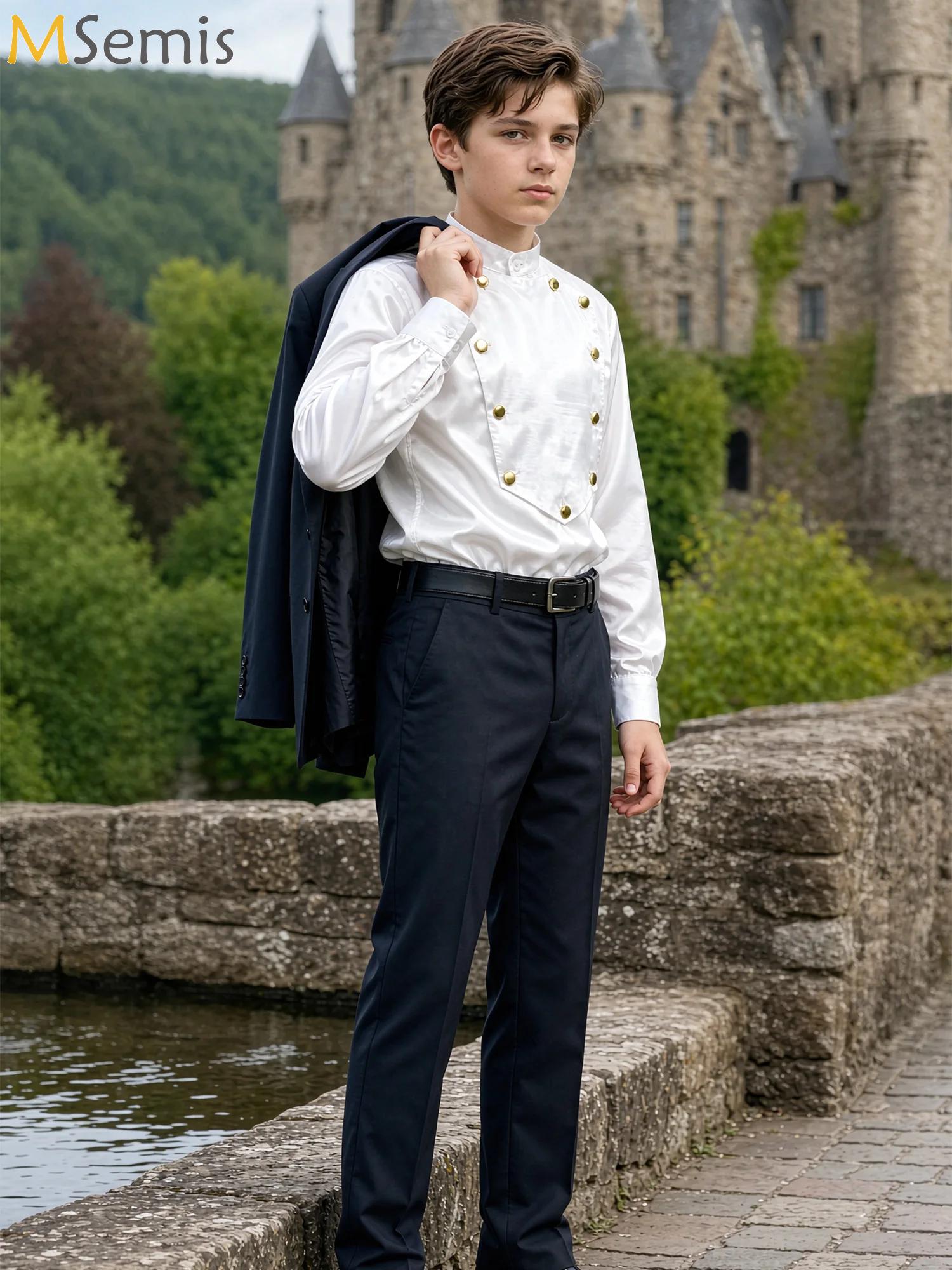 Shirts - Vintage renaissance overhemd voor jongens, lange