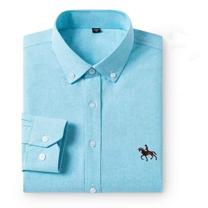 Oxford Cotton Casual Shirt Business - 100% katoenen Oxford-overhemden voor heren, met