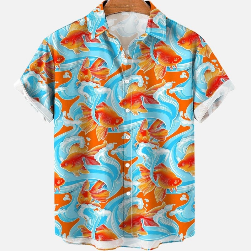 Zomer Bloemen Koi Vis Hawaiiaa - Vintage Hawaiian Floral Shirt recensie en prijs