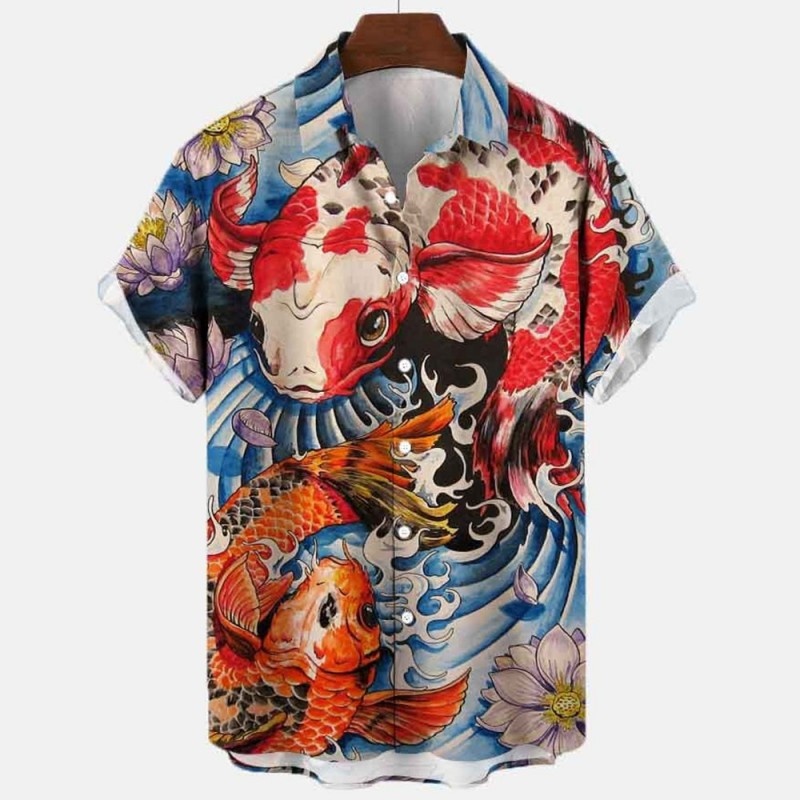 Zomer Bloemen Koi Vis Hawaiiaa - Vintage Hawaiian Floral Shirt recensie en prijs