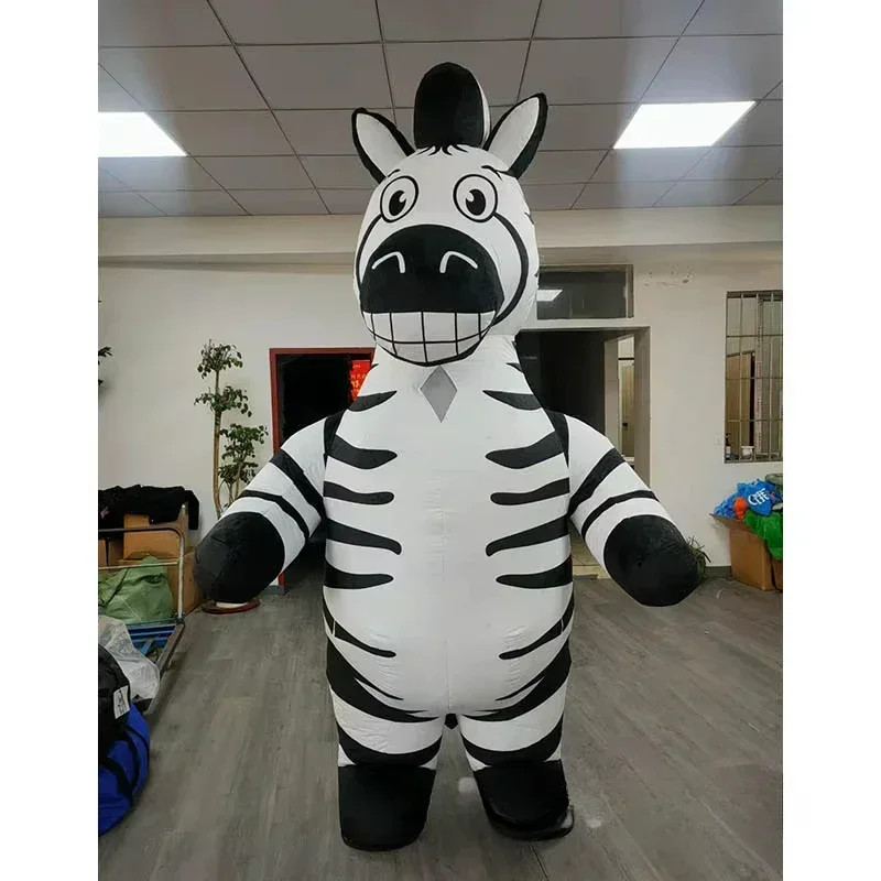 Opblaasbaar Zebra Mascottekost - Suits recensie en prijs
