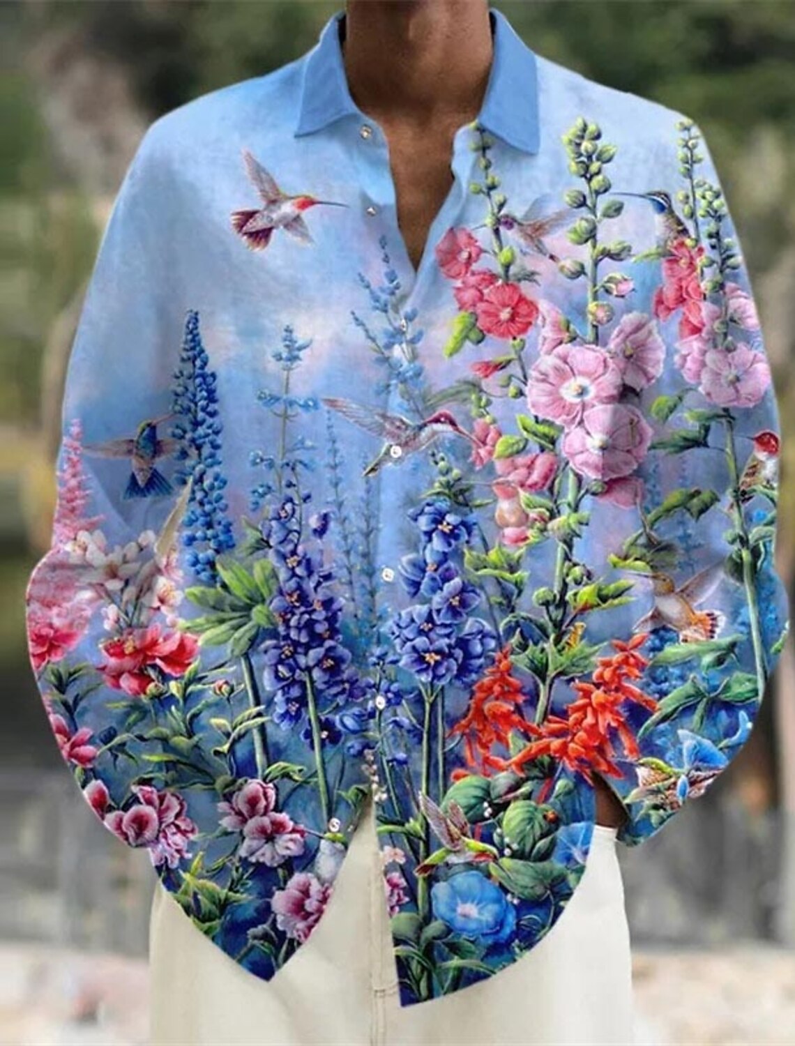 Heren Overhemd Linnen Shirt Bl - Vintage Hawaiian Floral Shirt recensie en prijs