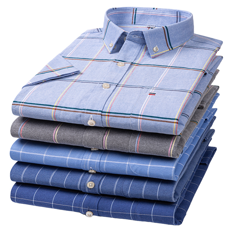 Kwaliteit Mannen Shirt Korte M - Oxford Cotton Casual Shirt Business recensie en prijs