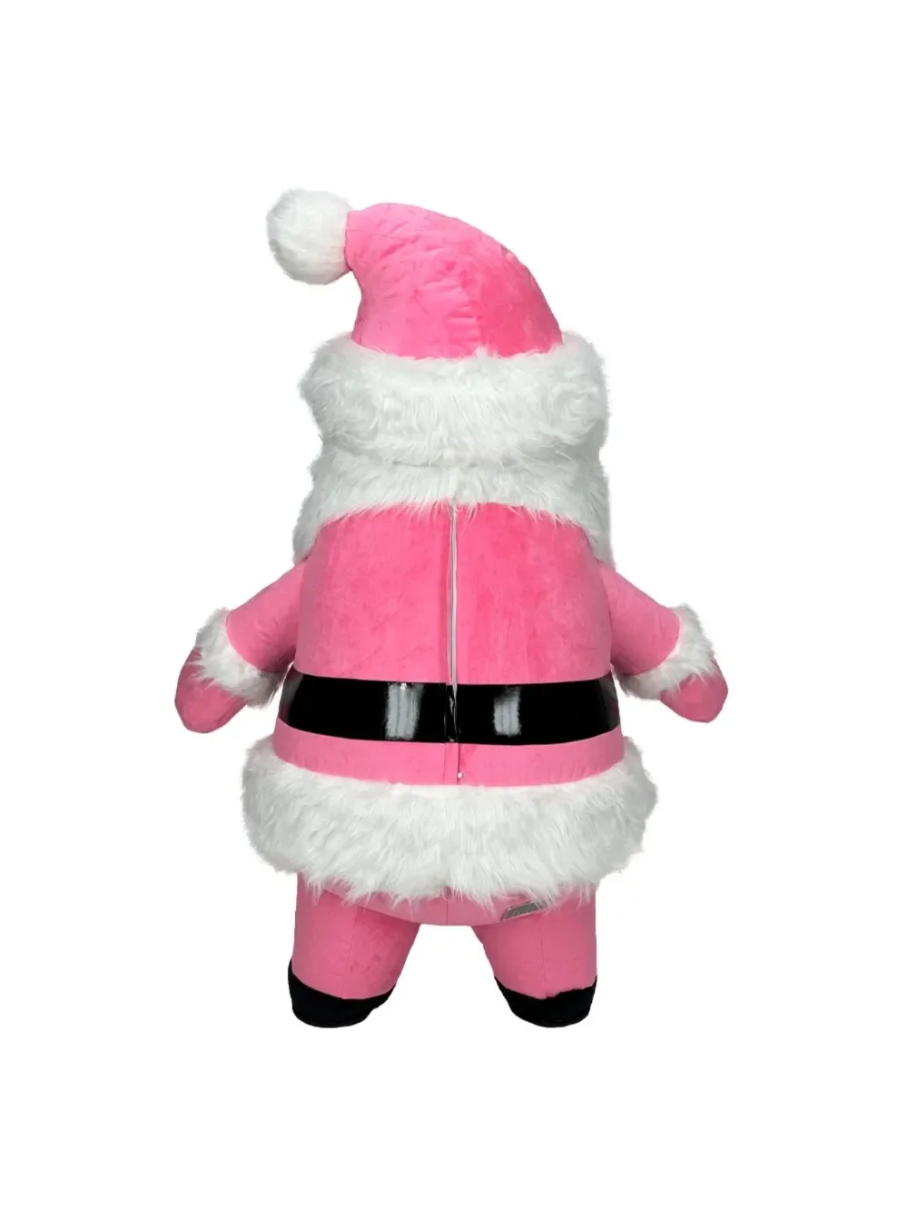 Roze opblaasbaar kerstmankostu - Suits recensie en prijs