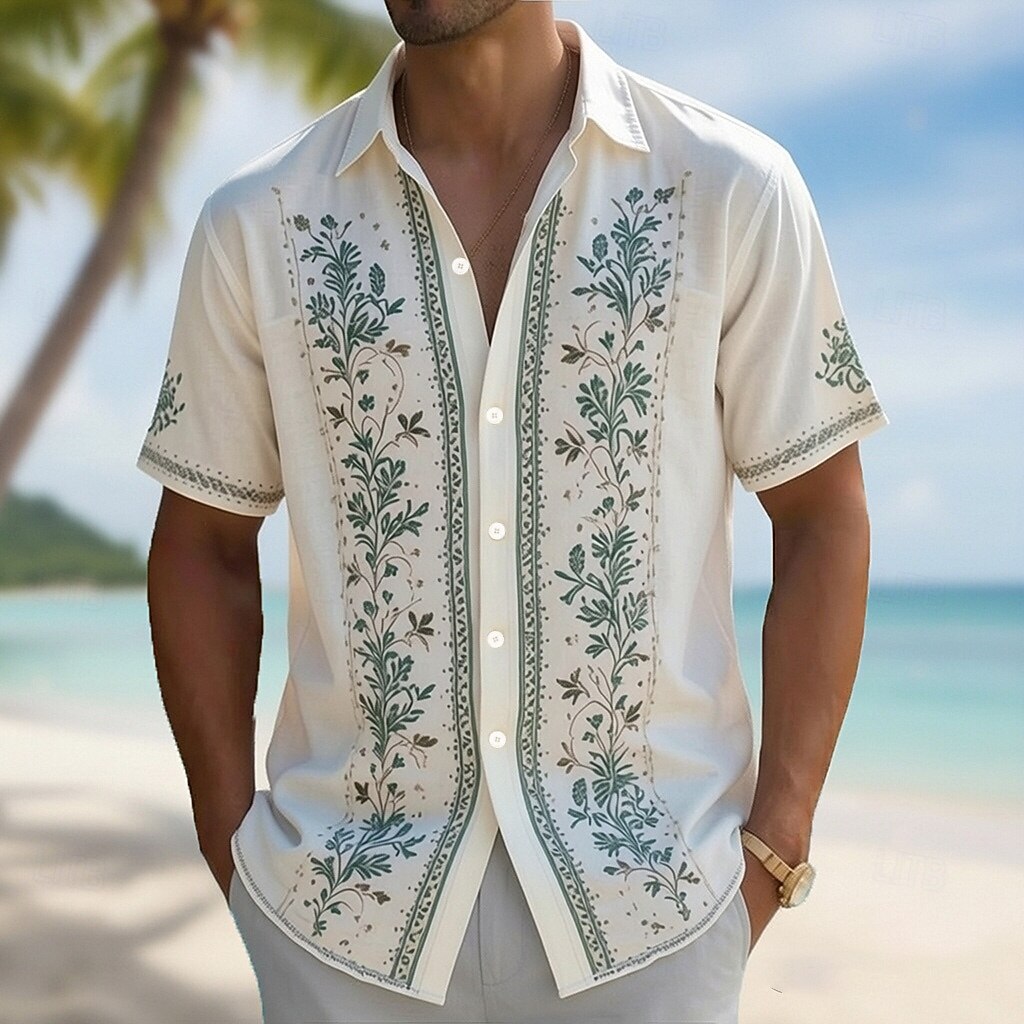 Heren overhemd met 3D-print, H - Vintage Hawaiian Floral Shirt recensie en prijs